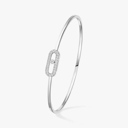 [LOXURA]Move Uno pavé flex bangle medium