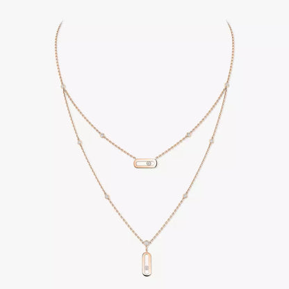 [LOXURA] Move Uno Diamond Necklace