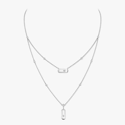 [LOXURA] Move Uno Diamond Necklace
