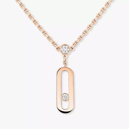 [LOXURA] Move Uno Diamond Necklace