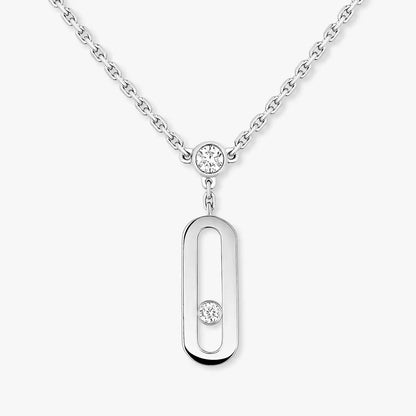 [LOXURA] Move Uno Diamond Necklace