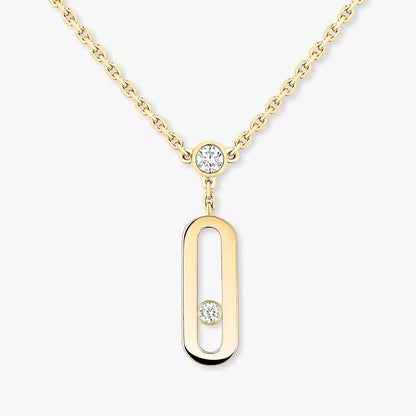 [LOXURA] Move Uno Diamond Necklace