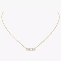 [LOXURA] Baby Move Gold Diamond Necklace