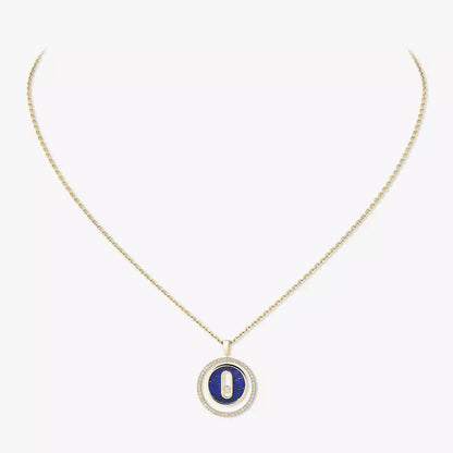 [LOXURA]Lucky Move Diamond Necklace in Rose Gold and White Mother-of-Pearl