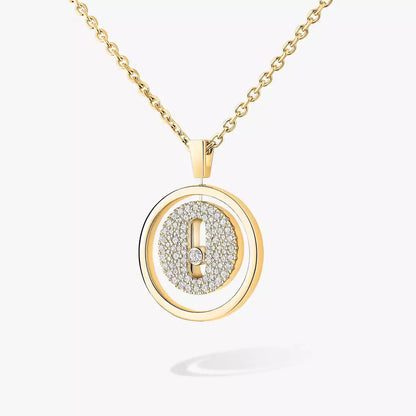 [LOXURA] Lucky Move Diamond Necklace