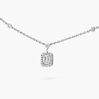 [LOXURA]My Twin Diamond Necklace in Silver