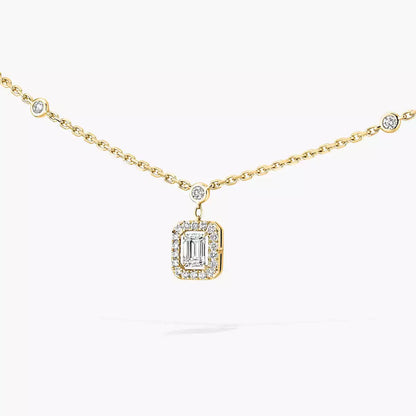 [LOXURA]My Twin Diamond Necklace in Silver