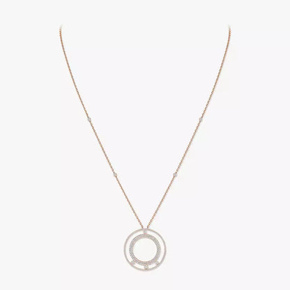 [LOXURA]Move Romane Long Pave_-Set Diamond Necklace