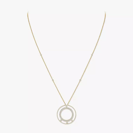 [LOXURA]Move Romane Long Pave_-Set Diamond Necklace
