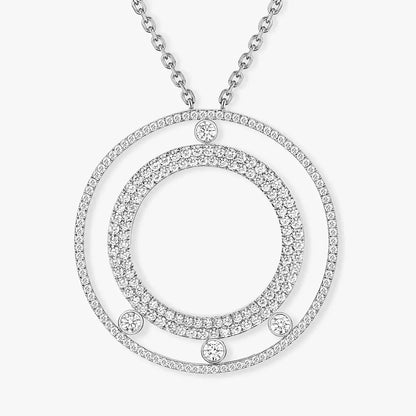 [LOXURA]Move Romane Long Pave_-Set Diamond Necklace