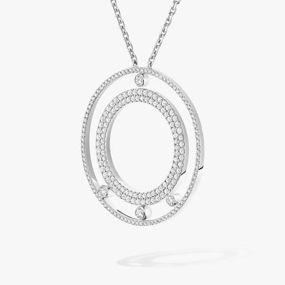 [LOXURA]Move Romane Long Pave_-Set Diamond Necklace
