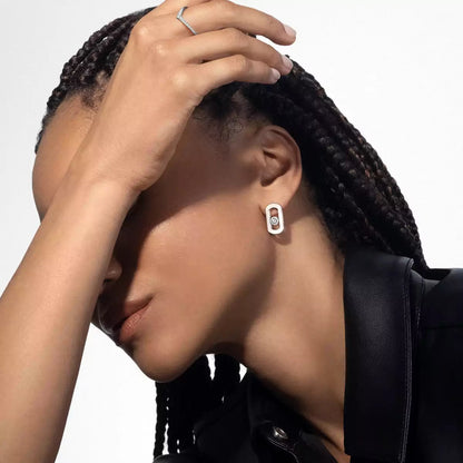 [LOXURA]So Move Diamond Earrings in Yellow Gold