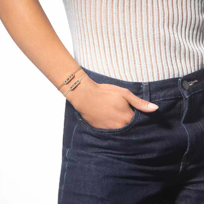 [LOXURA]Messika Care(s) pink cord pavé bracelet