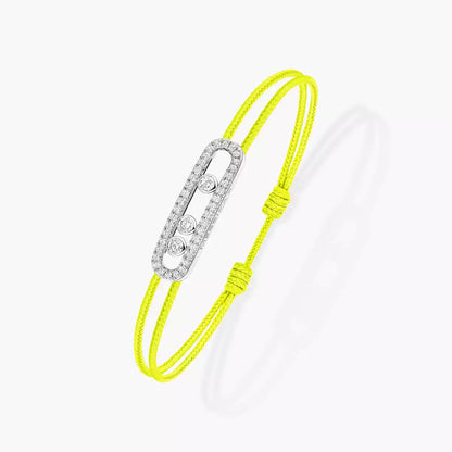 [LOXURA]Messika Care(s) pink cord pavé bracelet