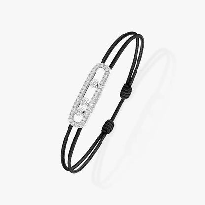 [LOXURA]Messika Care(s) pink cord pavé bracelet