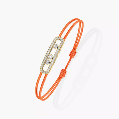 [LOXURA]Messika Care(s) pink cord pavé bracelet