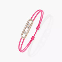 [LOXURA]Messika Care(s) pink cord pavé bracelet
