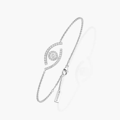 [LOXURA]Lucky Eye Pave-Set Diamond Bracelet