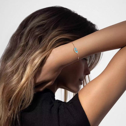 [LOXURA]Lucky Eye Diamond Bracelet