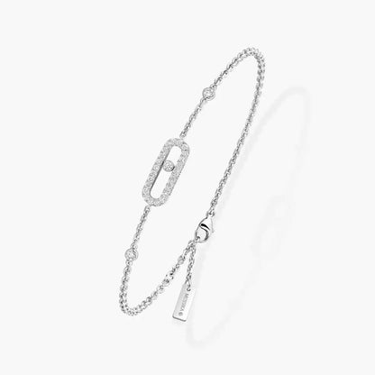 [LOXURA]Move Uno Diamond Bracelet