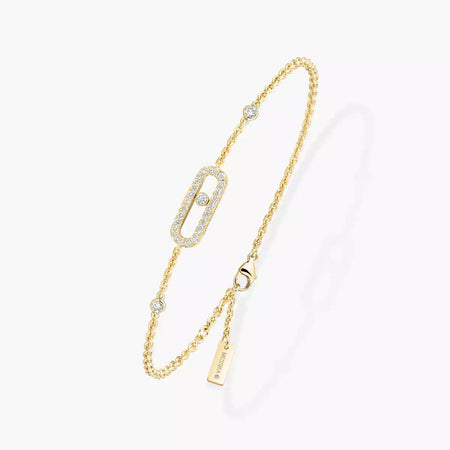 [LOXURA]Move Uno Diamond Bracelet