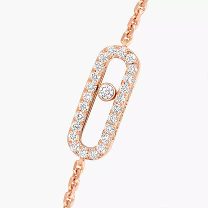 [LOXURA]Move Uno Diamond Bracelet