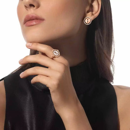 [LOXURA]Lucky Move Diamond Earrings