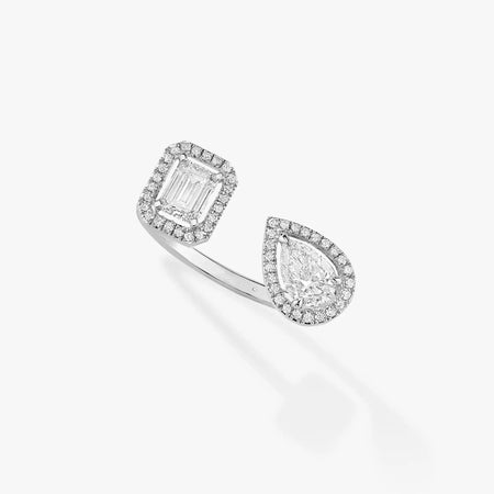 [LOXURA]MY TWIN TOI & MOI SILVER DIAMOND RING
