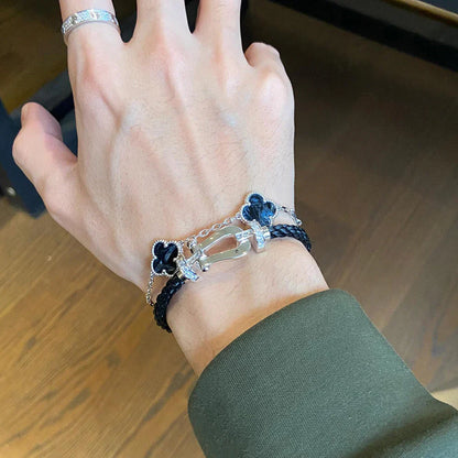 [LOXURA]CLOVER 5 MOTIF PIETERSITE BRACELET COLLECTION