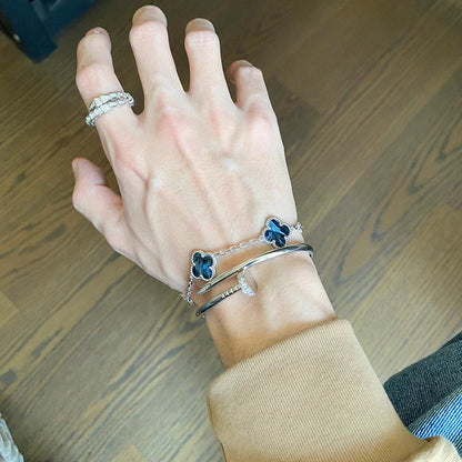 [LOXURA]CLOVER 5 MOTIF PIETERSITE BRACELET COLLECTION