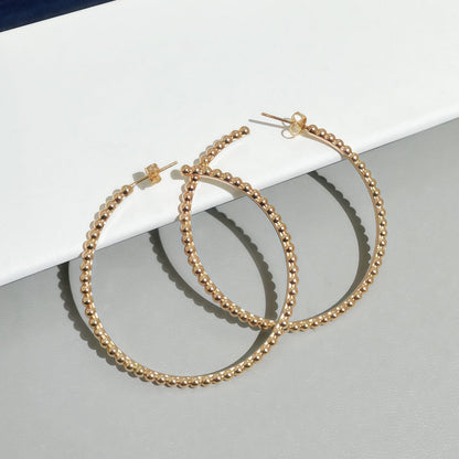 [LOXURA] SMOOTH BEAD STUD EARRINGS