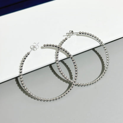 [LOXURA] SMOOTH BEAD STUD EARRINGS