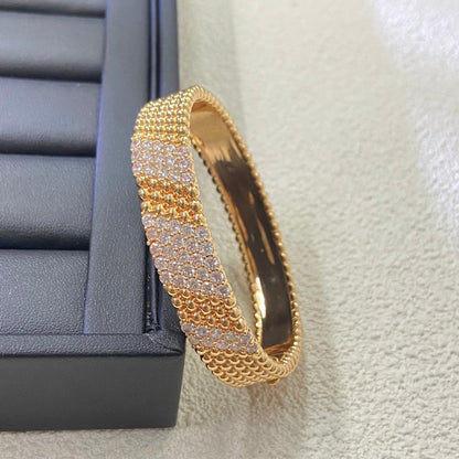 [LOXURA]  FIVE-ROW DIAMOND BRACELET