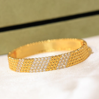 [LOXURA]  FIVE-ROW DIAMOND BRACELET