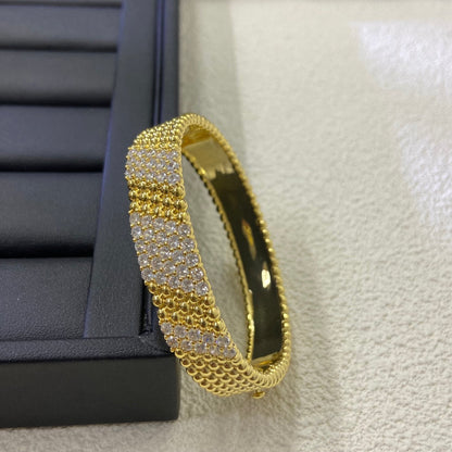 [LOXURA]  FIVE-ROW DIAMOND BRACELET