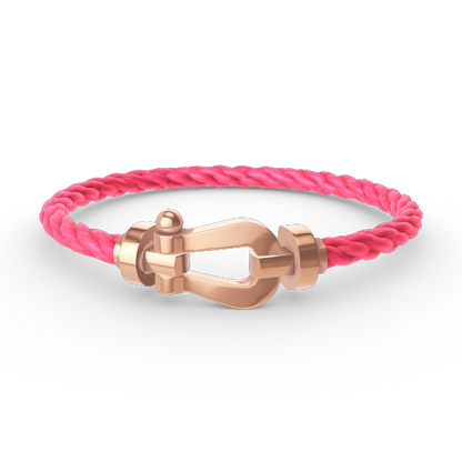 [LOXURA]FORCE LARGE HORSESHOE NO DIAMOND BRACELET ROSE GOLD