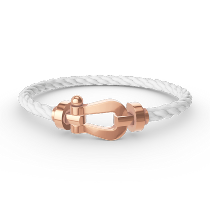 [LOXURA]FORCE LARGE HORSESHOE NO DIAMOND BRACELET ROSE GOLD