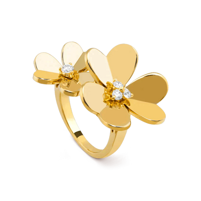 [LOXURA]CLOVER COMOS GOLD DIAMOND RING