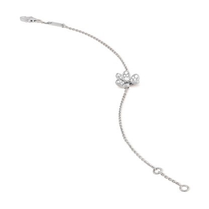 [LOXURA]FRIVOLE SILVER FLOWER DIAMOND BRACELET