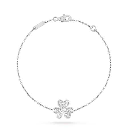 [LOXURA]FRIVOLE SILVER FLOWER DIAMOND BRACELET
