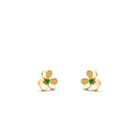 [LOXURA]FRIVOLE  FLOWER MALACHITE EARRINGS