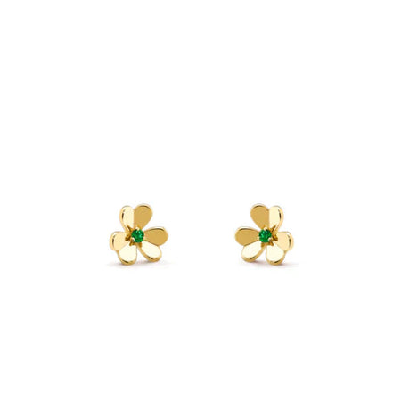[LOXURA]FRIVOLE  FLOWER MALACHITE EARRINGS