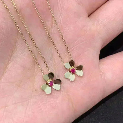 [LOXURA]FRIVOLE GOLD FLOWER NECKLACE