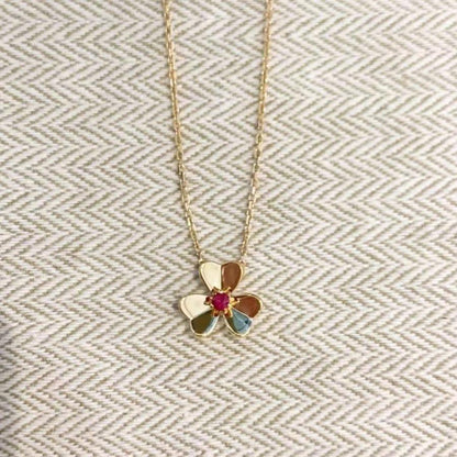 [LOXURA]FRIVOLE GOLD FLOWER NECKLACE