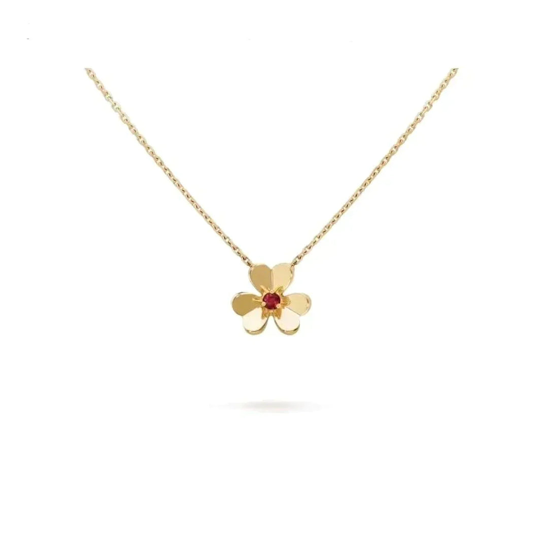 [LOXURA]FRIVOLE GOLD FLOWER NECKLACE