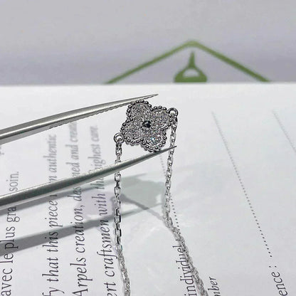 [LOXURA]CLOVER  SINGLE FLOWER BRACELET SILVER