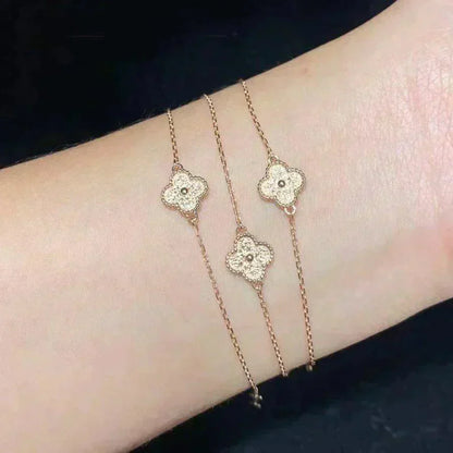 [LOXURA]CLOVER SINGLE FLOWER BRACELET