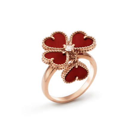 [LOXURA]SWEET CLOVER CARNELIAN RING