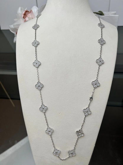 [LOXURA]CLOVER 20 MOTIFS DIAMOND SILVER