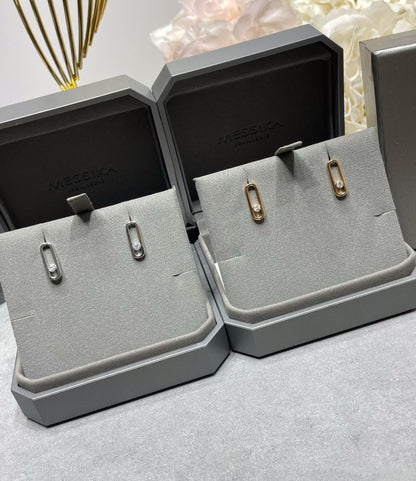 [LOXURA]MOVE UNO SMALL 1 DIAMOND EARRINGS
